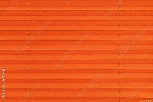 Modern Orange Window Blinds with Horizontal Pattern for Interior Design. interior design projects, modern home decoration, office spaces, and architectural inspiration.
