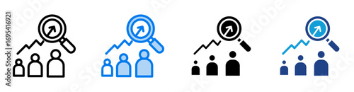 Market icon set multiple style collection