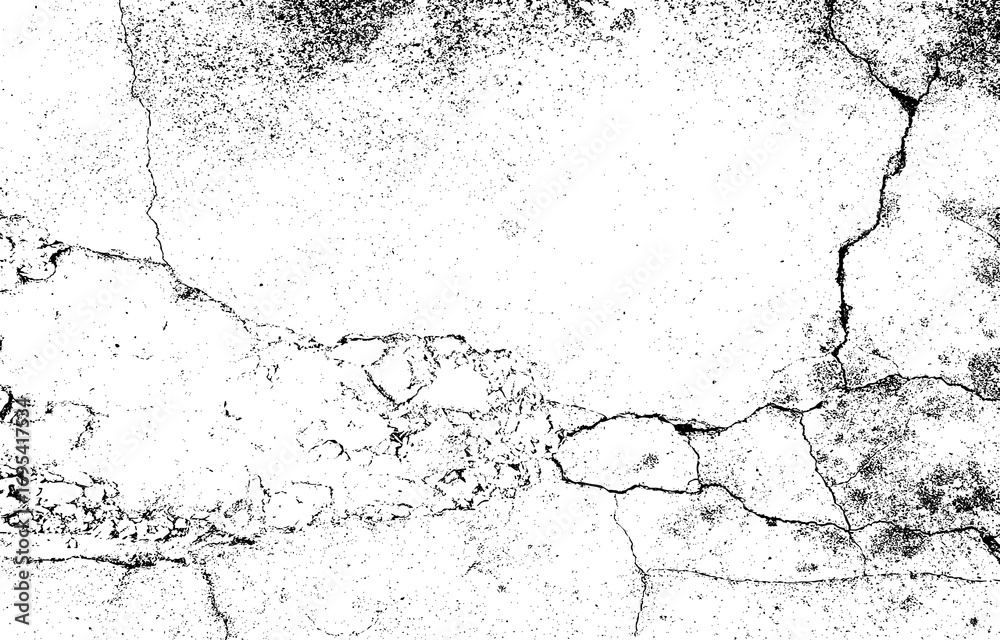 Fototapeta premium Grunge Texture. Different types of texture stamps (damaged, paint, old, concrete and other). Vector collection urban grunge overlay. High Quality Image, PNG.