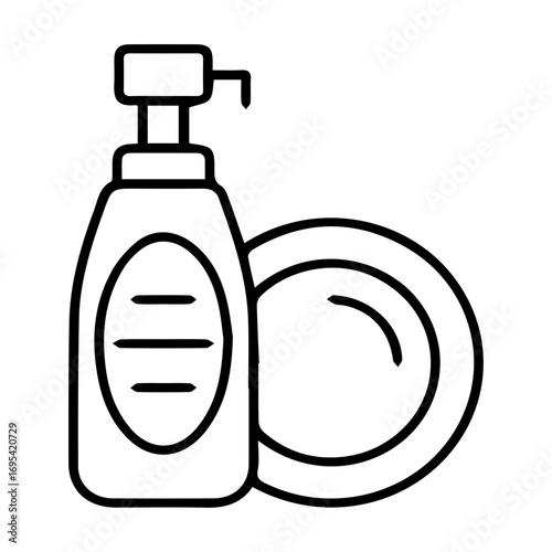 Dish Soap and Plate