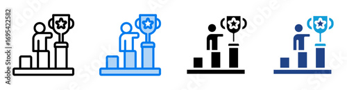 Succession icon set multiple style collection