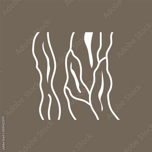 Wood logo design structure layers forest tree bark vector template