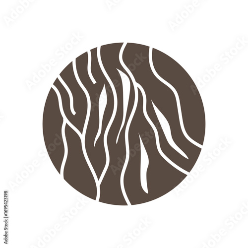 Wood logo design structure layers forest tree bark vector template
