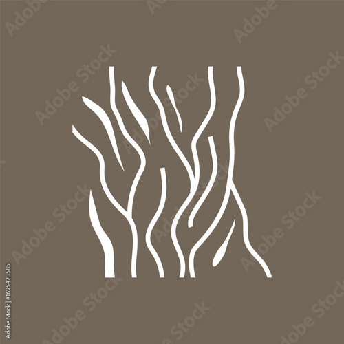 Wood logo design structure layers forest tree bark vector template
