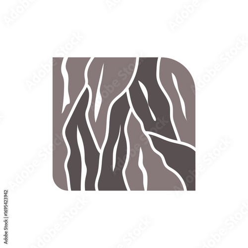 Wood logo design structure layers forest tree bark vector template