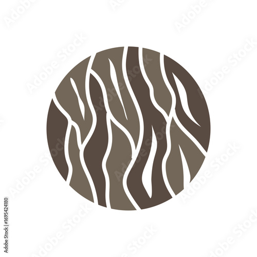 Wood logo design structure layers forest tree bark vector template