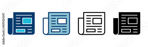 Newspaper icon vector isolated on white background. news paper icon vector