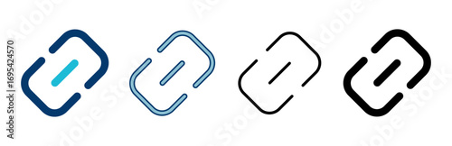 External link symbol icon vector. Link icon isolated on white background. Link vector icon. Hyperlink chain symbol