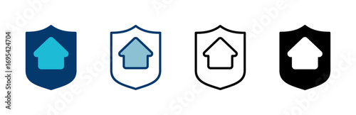 Home insurance icon vector isolated on white background. home protection icon