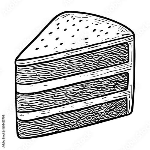 Layered Cake Slice