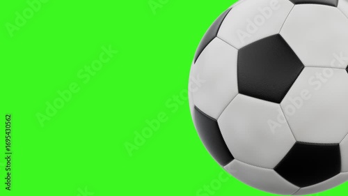 Soccer Ball Scene Transition — Isolated 4k 60FPS Sports Overlay