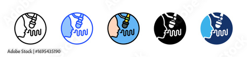 Speech Waves Icon Collection With Multiple Styles