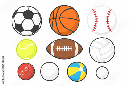 set of sports balls