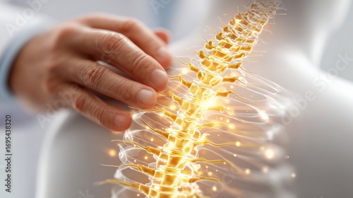 Chiropractic care benefits health clinic educational illustration medical environment close-up view wellness concept