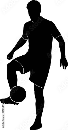 soccer silhouette a masterful juggling display, athleticism and skill, isolated on transparent background