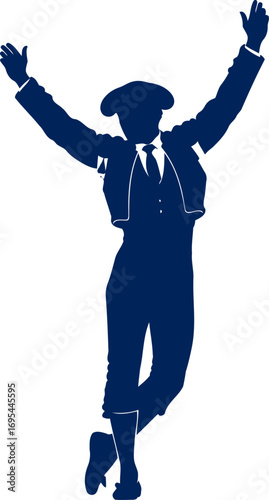 triumphant matador silhouette passion, grace, and spanish heritage, isolated on transparent background