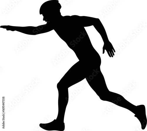 the cyclists silhouette a surge of unbridled power and determination, isolated on transparent background
