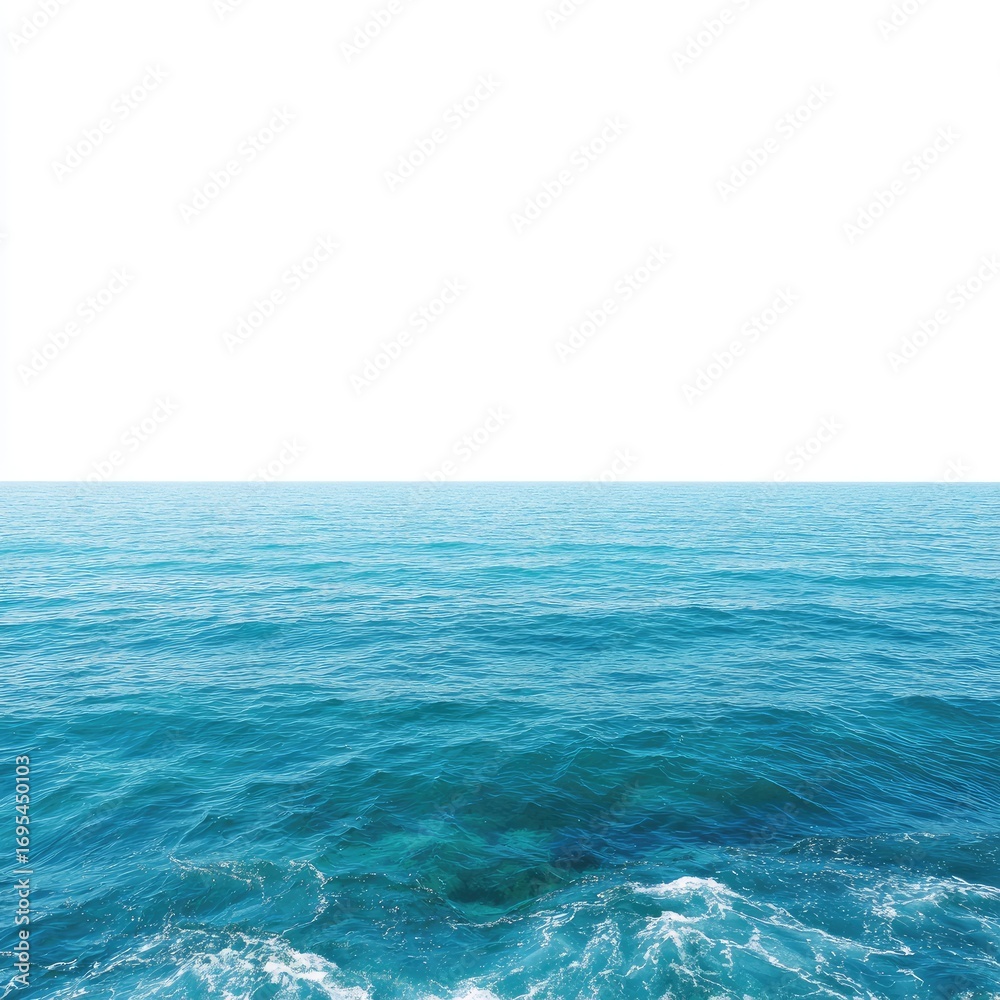 Fototapeta premium Wide shot of ocean waves