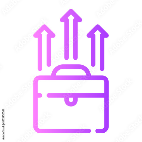 self improvement gradient icon