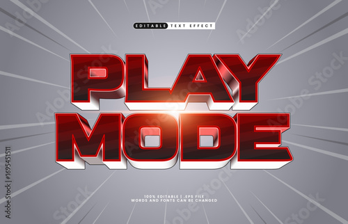 play mode editable text effect