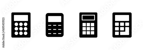 Calculator icon vector. Accounting calculator sign and symbol.