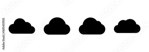 Cloud icon vector. cloud sign and symbol