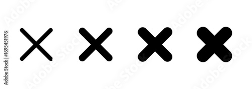 Close icon vector. Delete sign and symbol. cross sign