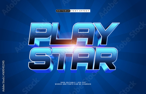 play star editable text effect