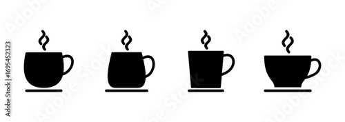 coffee cup icon vector. cup a coffee sign and symbol