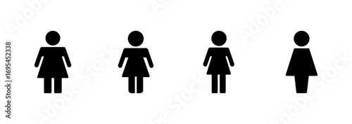 Female icon vector. woman sign and symbol