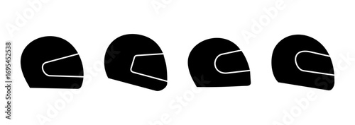 Helmet icon vector. Motorcycle helmet sign and symbol. Construction helmet icon. Safety helmet