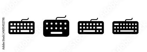 Keyboard icon vector. keyboard sign and symbol