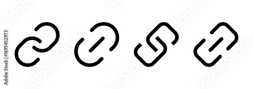 Link icon vector. Hyperlink chain sign and symbol