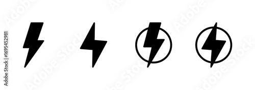 Lightning icon vector. electric sign and symbol. power icon. energy sign
