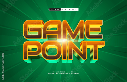 game point editable text effect