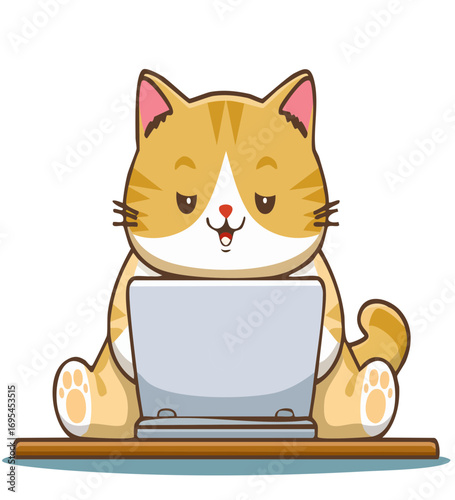 A funny cat waiting for payday! This cute sticker is perfect for cat lovers, office workers, and anyone with that end-of-the-month feeling