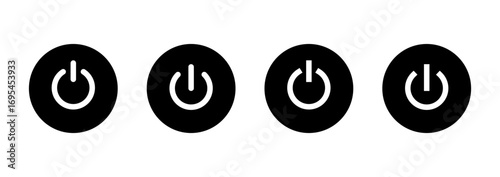Power icon vector. Power Switch sign and symbol. Electric power