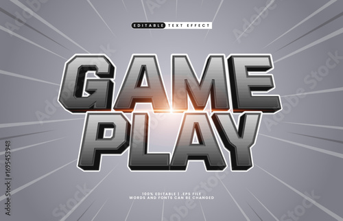 game play editable text effect