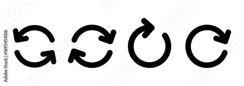Refresh icon vector. Reload sign and symbol. Update icon.