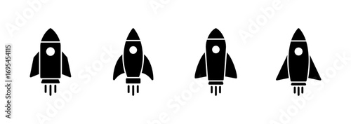 Rocket icon vector. Startup sign and symbol. rocket launcher icon