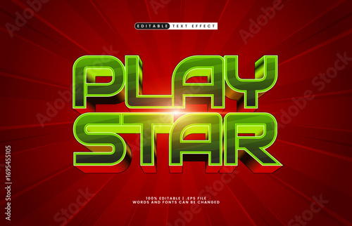play star editable text effect