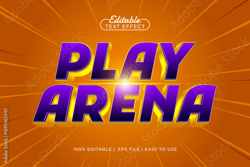 play arena editable text effect