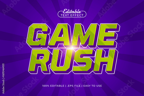 game rush editable text effect