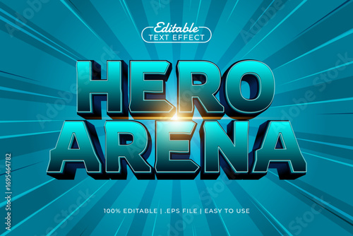 hero arena editable text effect