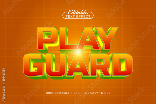 play guard editable text effect