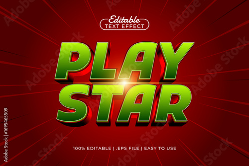 play star editable text effect