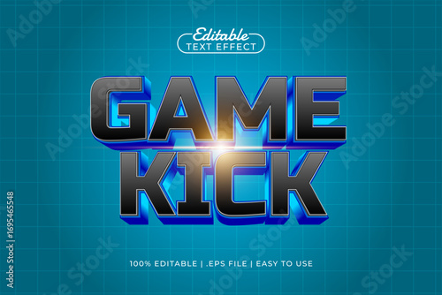 game kick editable text effect