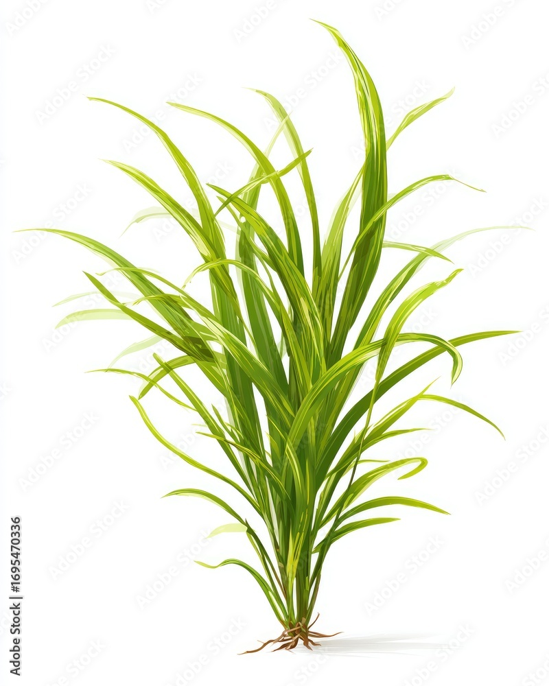 Fototapeta premium Bright green grass cluster
