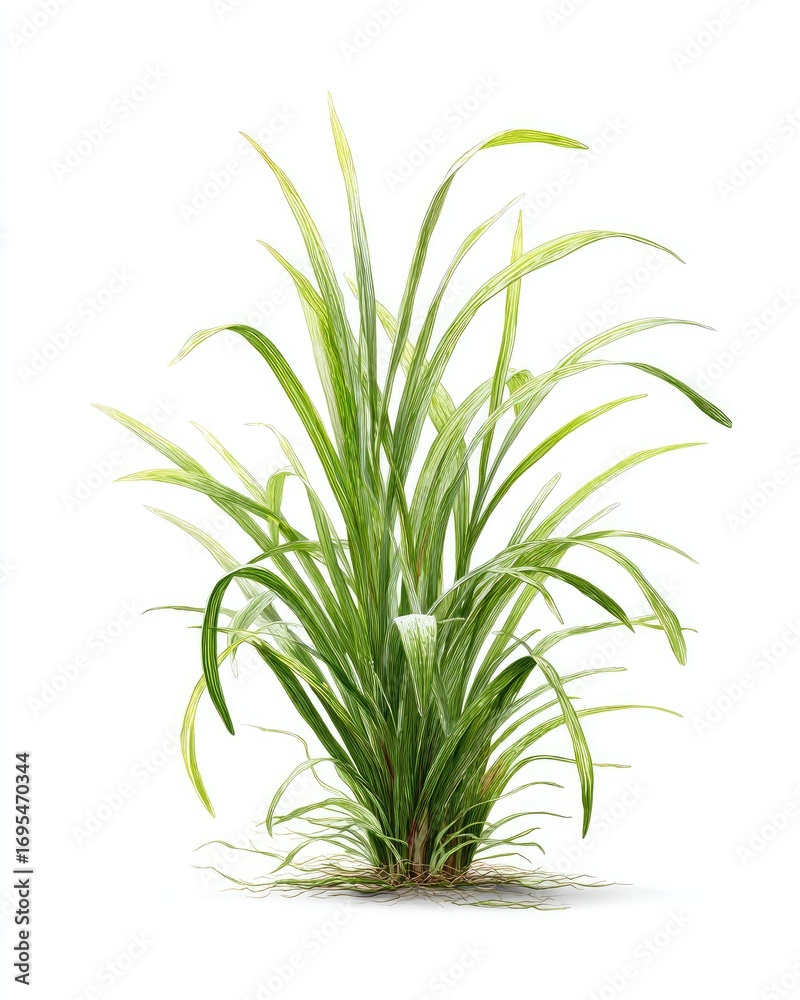 Fototapeta premium Green and variegated grass plant