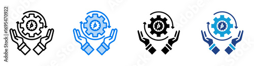 Save Time icon set multiple style collection